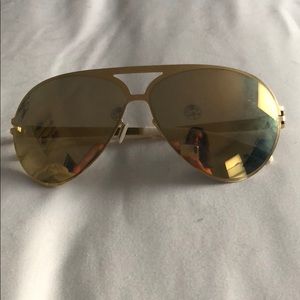 Mykita Gold Franz Sunglasses
